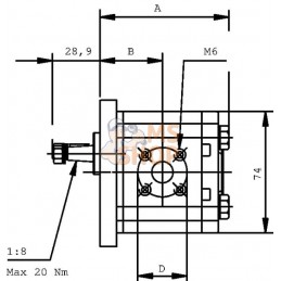 Pompe hydraulique | CASAPPA Pompe hydraulique | CASAPPAPR#1142549