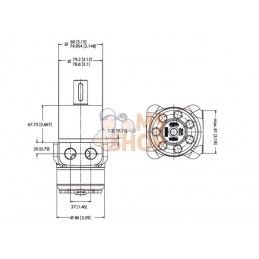 Moteur hydraulique OMPW315 | WHITE Moteur hydraulique OMPW315 | WHITEPR#1142603