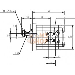 Pompe à engrainages PLP20.11-D3-55-E | CASAPPA Pompe à engrainages PLP20.11-D3-55-E | CASAPPAPR#1143199