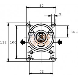 Pompe à engrainages PLP20.11-D3-55-E | CASAPPA Pompe à engrainages PLP20.11-D3-55-E | CASAPPAPR#1143199