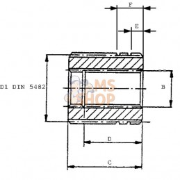 Douille cannelée 48x44 23T Ø25mm | BORELLI Douille cannelée 48x44 23T Ø25mm | BORELLIPR#1143966