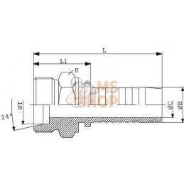 Raccord à sertir DN16-M30X2,0-20S inox | DICSA Raccord à sertir DN16-M30X2,0-20S inox | DICSAPR#1144216