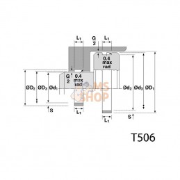 GRI606597; HALLITE; Bagues guides 60x 65x9,7; pièce detachée