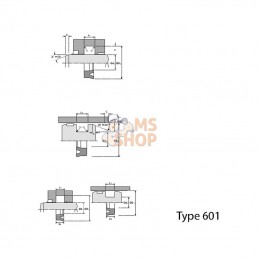 SA16225UN; HALLITE; Joint tig. 16x22x5 UN L1=6; pièce detachée