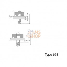 SA16225UN; HALLITE; Joint tig. 16x22x5 UN L1=6; pièce detachée