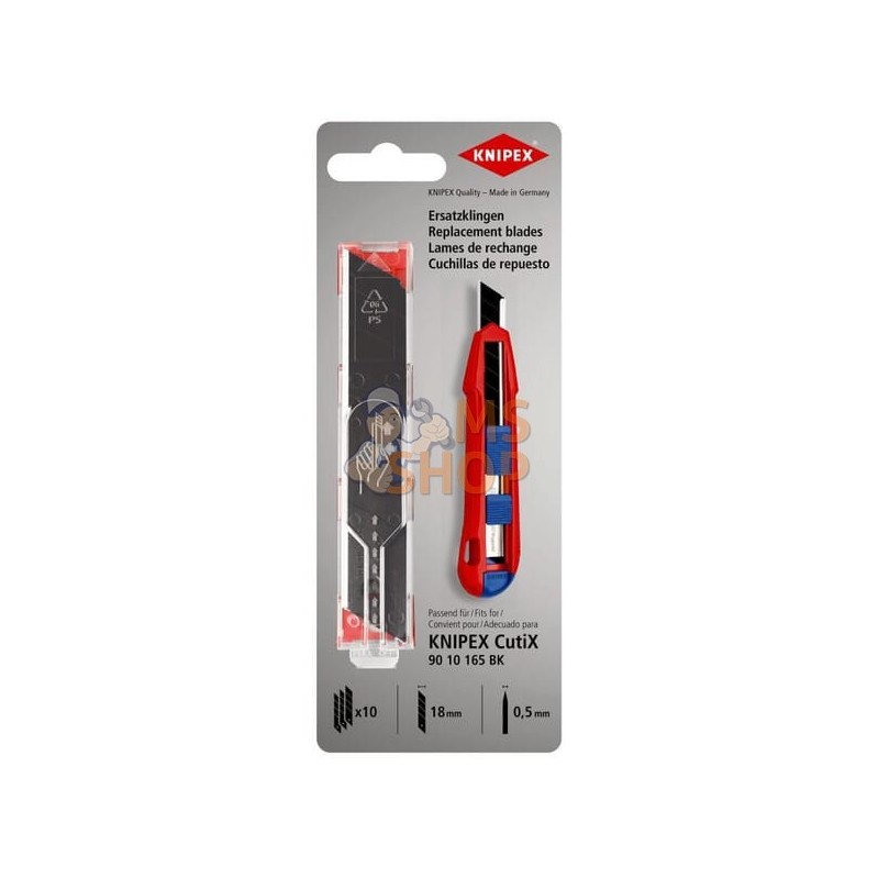 Lames de rechange pour TA9010165 (10x) | KNIPEX Lames de rechange pour TA9010165 (10x) | KNIPEXPR#1151385