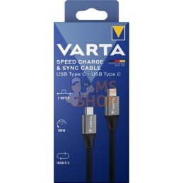 Câble USB type C vers type C | VARTA CONSUMER BATTERIES Câble USB type C vers type C | VARTA CONSUMER BATTERIESPR#1151593