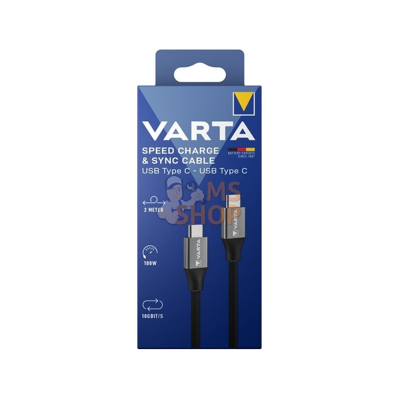 Câble USB type C vers type C | VARTA CONSUMER BATTERIES Câble USB type C vers type C | VARTA CONSUMER BATTERIESPR#1151593