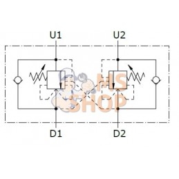 Soupape d'équilibrage N1116 3/8 G5P4 | WALVOIL Soupape d'équilibrage N1116 3/8 G5P4 | WALVOILPR#1151770