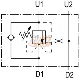 Soupape d'équilibrage R1116 3/8 G5P4 | WALVOIL Soupape d'équilibrage R1116 3/8 G5P4 | WALVOILPR#1151782