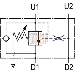 Soupape d'équilibrage V1116 1/2 G5P4 | WALVOIL Soupape d'équilibrage V1116 1/2 G5P4 | WALVOILPR#1151793