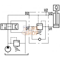 Soupape d'équilibrage VOSL/SC 10A 08 (1/2") sans cartouche | WALVOIL Soupape d'équilibrage VOSL/SC 10A 08 (1/2") sans cartouche 