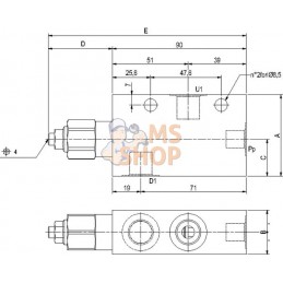 Soupape d'équilibrage N1116 3/8 G5P4 | WALVOIL Soupape d'équilibrage N1116 3/8 G5P4 | WALVOILPR#1151797