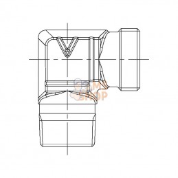 WES20S34NPT; VOSS; Coude mâle 20S-3/4 NPT; pièce detachée