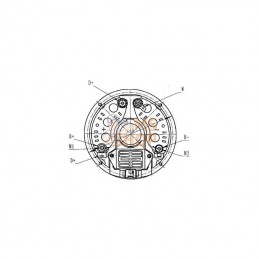 ALT26250091; KRAMP; Alternateur 14V 60A; pièce detachée