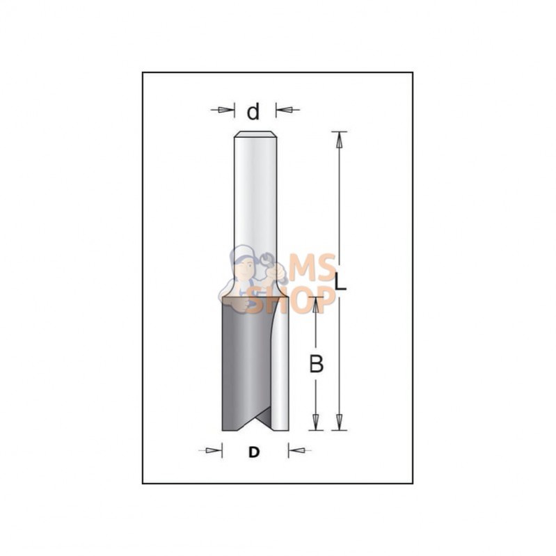 754065; HIKOKI; Fraise HM 14 mm, queue 8 mm; pièce detachée