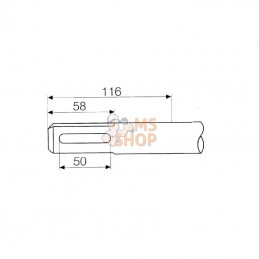 HBM220520; BOHRCRAFT; Foret spéc. percuss. 22x520mm; pièce detachée