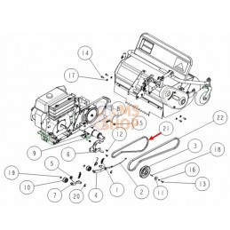 COURROIE LA-46 W800 | OREC