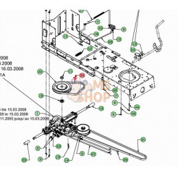 Courroie MTD: 754-0241A,...