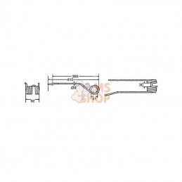 VF16502741; DEUTZ-FAHR; Dent de pirouette rot. D. DEUTZ-FAHR; pièce detachée