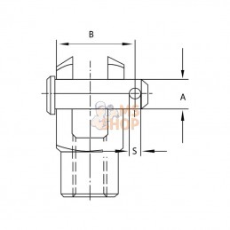 143416H1145365; KRAMP; Goupille fendue 16h11x45x36,5; pièce detachée