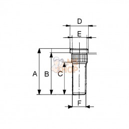 3327796; SDF; Boulon de roue; pièce detachée