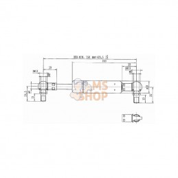 CA119695; STABILUS; Vérin à gaz L423,5-100N; pièce detachée