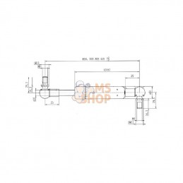 CA8266NU; STABILUS; Vérin à gaz L669-650N; pièce detachée