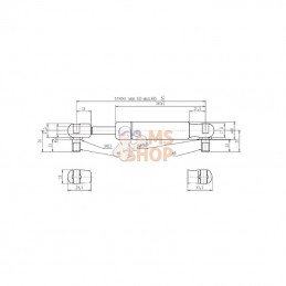 CA085294; STABILUS; Vérin à gaz L685-700N; pièce detachée