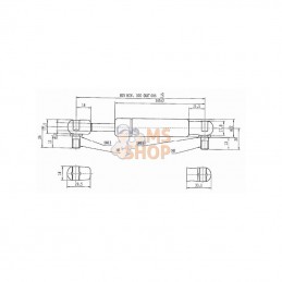 CA095435; STABILUS; Vérin à gaz L685-1150N; pièce detachée