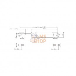 CA095133; STABILUS; Vérin à gaz L785-250N; pièce detachée