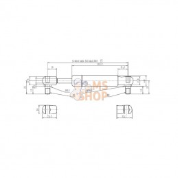 CA095397; STABILUS; Vérin à gaz L685-350N; pièce detachée