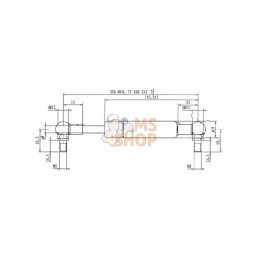 CA6125CI; STABILUS; Vérin à gaz L243-150N; pièce detachée