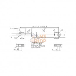 CA287598; STABILUS; Vérin à gaz L500-200N; pièce detachée