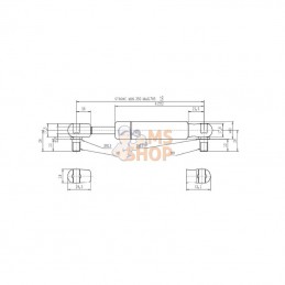 CA095508; STABILUS; Vérin à gaz L785-400N; pièce detachée