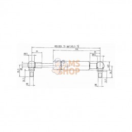 CA313718; STABILUS; Vérin à gaz L245,5-300N; pièce detachée