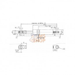 CA047678; STABILUS; Vérin à gaz L500-220N; pièce detachée