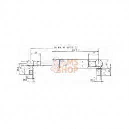 CA9692BH; STABILUS; Vérin à gaz L175-150N; pièce detachée