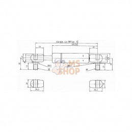 CA676594; STABILUS; Vérin à gaz L325-200N; pièce detachée