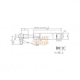 CA903493; STABILUS; Vérin à gaz L265-100N; pièce detachée