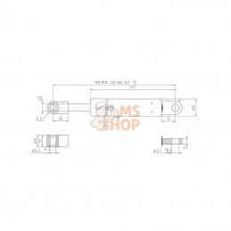 CA2049LG; STABILUS; Vérin à gaz L502-1700N; pièce detachée