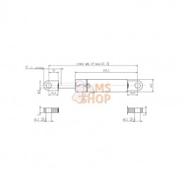 CA094994; STABILUS; Vérin à gaz L385-1150N; pièce detachée