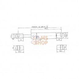 CA858595; STABILUS; Vérin à gaz L550-180N; pièce detachée