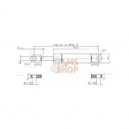 CA102822; STABILUS; Vérin à gaz L500-150N; pièce detachée