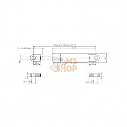 CA913286; STABILUS; Vérin à gaz L445-200N; pièce detachée