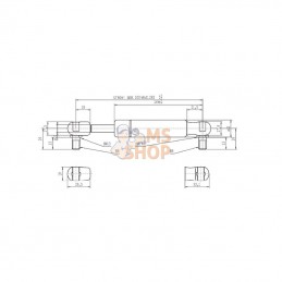 CA095303; STABILUS; Vérin à gaz L285-1150N; pièce detachée