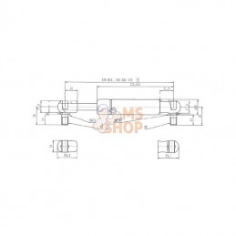 CA083615; STABILUS; Vérin à gaz L405-500N; pièce detachée