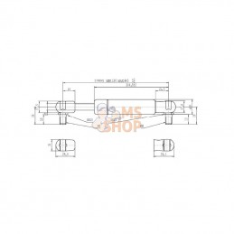 CA083674; STABILUS; Vérin à gaz L445-300N; pièce detachée