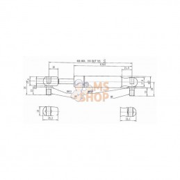 CA095443; STABILUS; Vérin à gaz L785-150N; pièce detachée