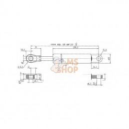 CA045926; STABILUS; Vérin à gaz L320-200N; pièce detachée